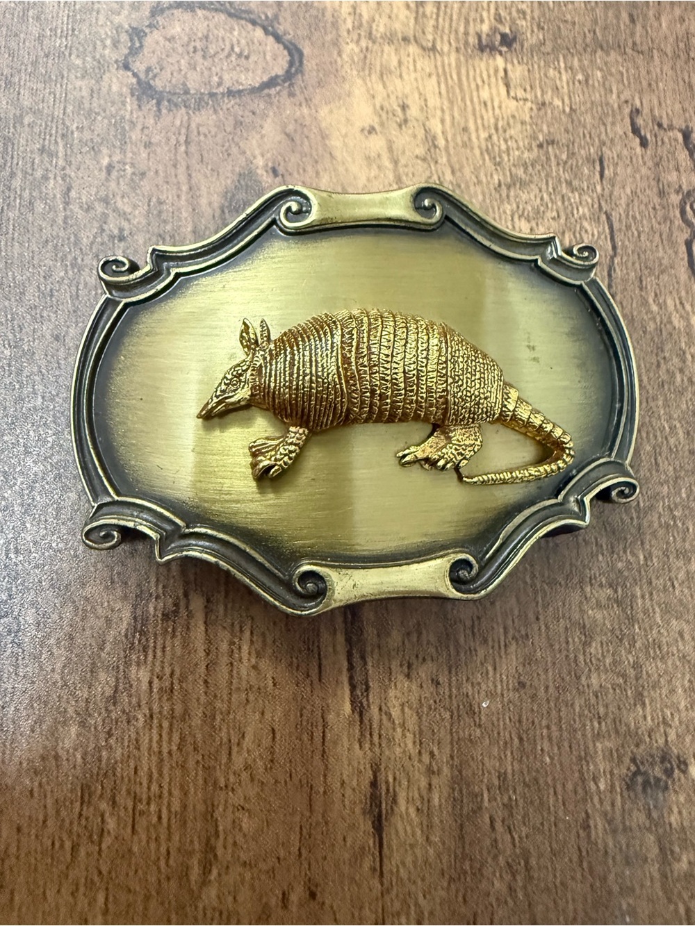 Vintage Raintree Armadillo Belt Buckle